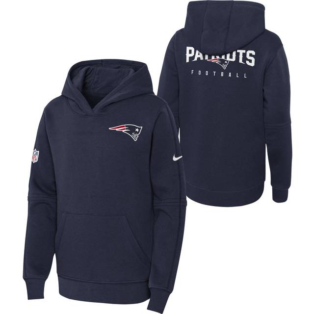 New England Patriots Nike Sideline Hoodie - Navy - Youth