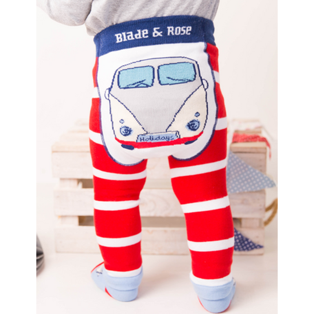 Blade & Rose Campervan Leggings 0-6 Months - Red/White/Blue