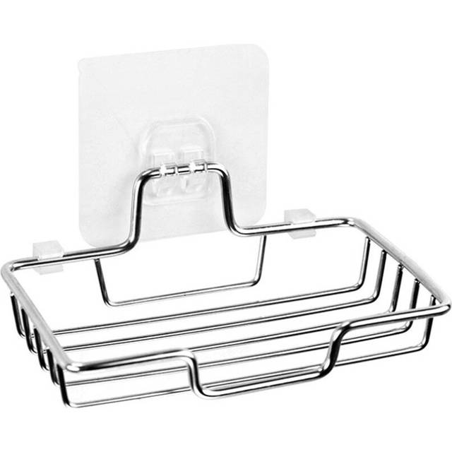 3Pcs High Quality Soap Rack Wall Mounted Soap Holder Stainless Steel Soap Sponge Dish Bathroom Accessories Soap Dishes Self Adhesive