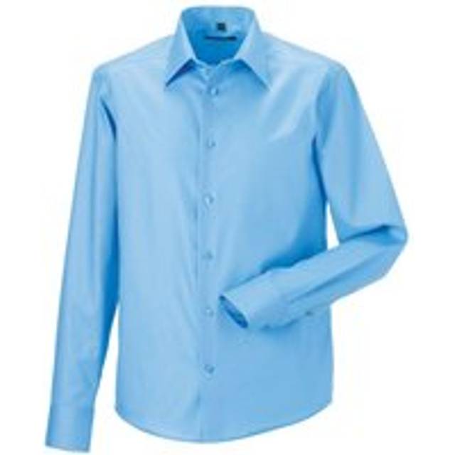Ultimate Non-Iron Tailored Long-Sleeved Formal Shirt - Light Blue - 18.5 in