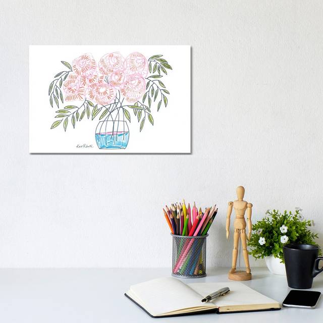 Flowers For Emma by - Wrapped Canvas (20.32cm H x 30.48cm W x 1.91cm D)