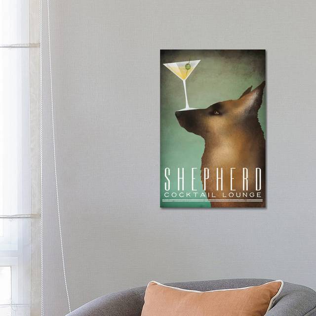 Shepherd Cocktail Lounge by Ryan Fowler - Wrapped Canvas Graphic Art (66.04cm H x 45.72cm W x 1.905cm D)