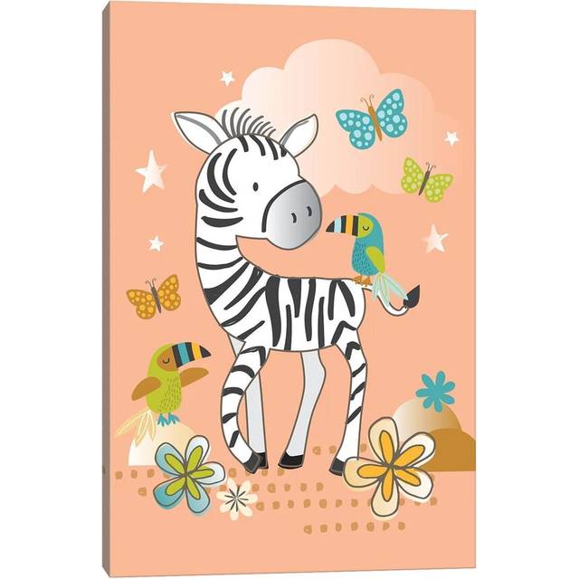 Jungle Nursery Ii by Lisa Whitebutton - Wrapped Canvas Graphic Art (45.72cm H x 30.48cm W x 1.91cm D)