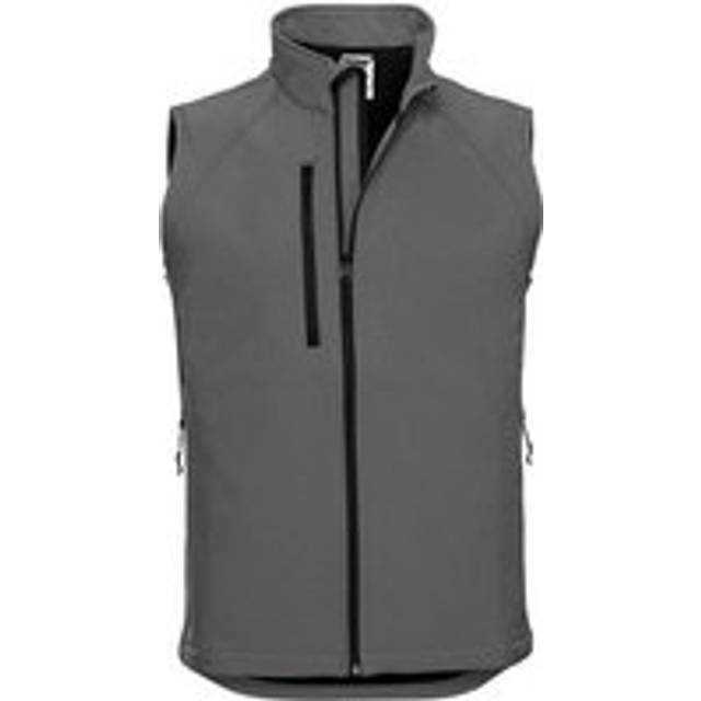 (S, Titanium) Russell Mens Softshell Gilet