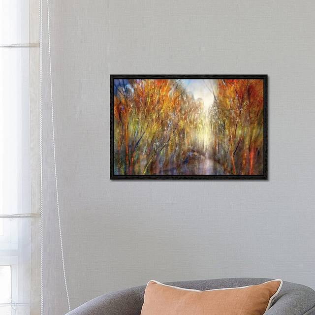 Alcohol Ink XIII by Melanie Viola - Painting on Canvas - Black Framed (66.04 cm H x 45.72 cm W)