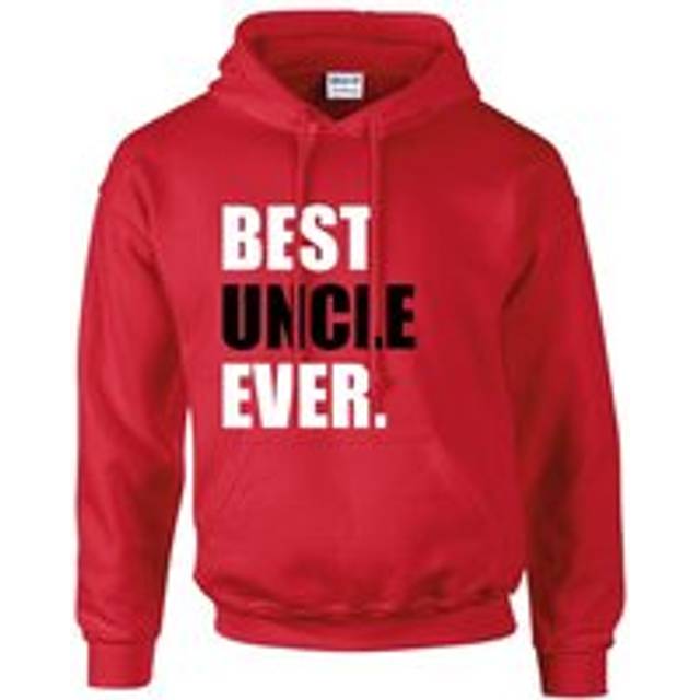 Best Uncle Ever Hoodie - Red - M