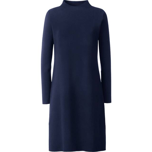 Heine Knitted Long Sleeve Dress - Navy