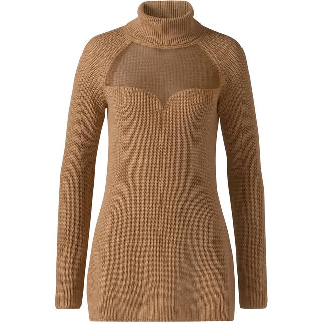 Heine Turtleneck Longline Jumper - Transparent