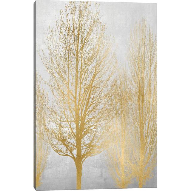 Gold Tree Panel I by Kate Bennett - Wrapped Canvas Painting (30.48 cm H x 45.72 cm W)