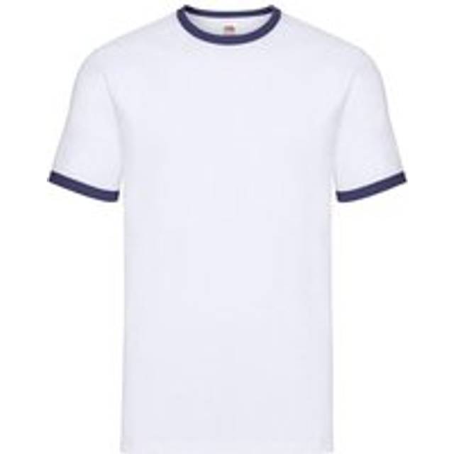 Contrast Ringer T-Shirt - Tan - S