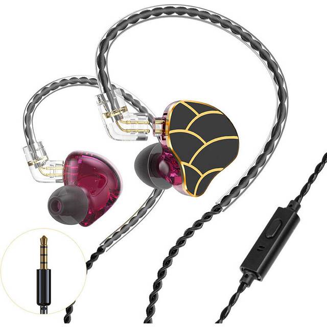 (a-H8 3.5mm Purple) HIFI 3.5mm In-Ear Wired Earphone With Mic For Xiaomi Huawei Samsung Deep Bass Music Sports Headset Running Earbud Stereo Earplug