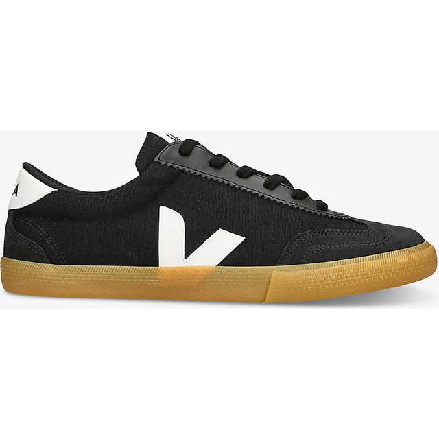 Volley Trainers - BLACK - <p>Elevate your daily footwear edit with Veja. With a wide array of styles to choose from, each design is finished with the brand's instantly recognisable V logo and crafted with everyday comfort in mind.</p>