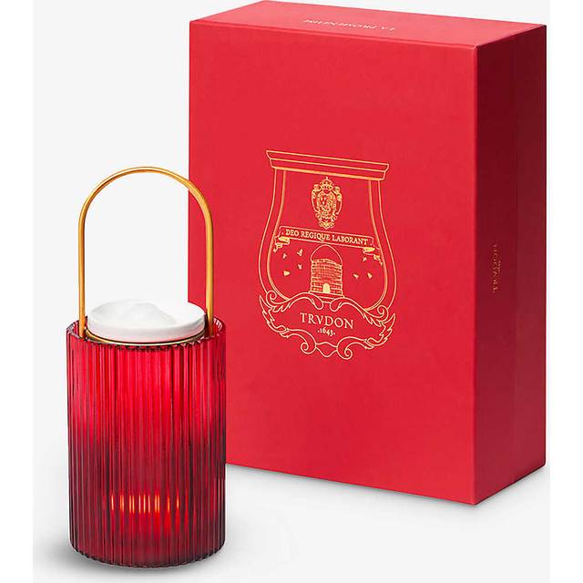 Trudon La Promeneuse Red Edition Glass and Ceramic Tealight Candle Holder