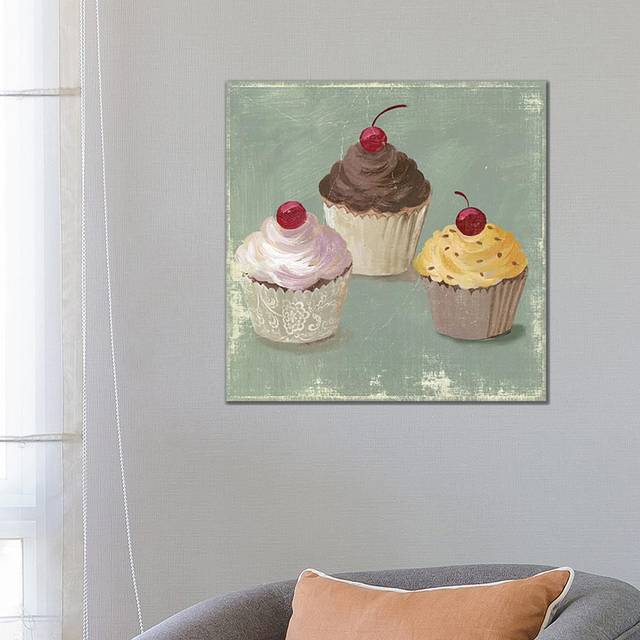 Cupcakes by PI Studio - Wrapped Canvas Painting (66.04cm H x 66.04cm W x 1.905cm D)