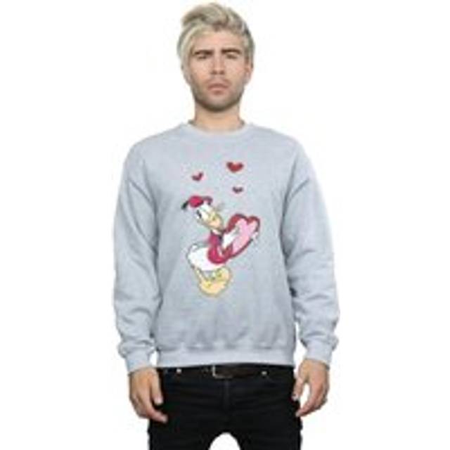 Donald Duck Love Heart Sweatshirt - Grey - 5XL