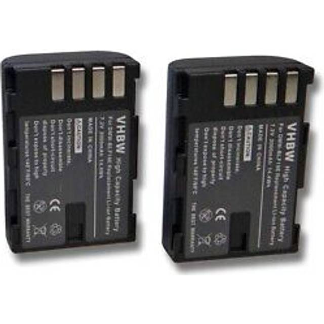2x battery for panasonic lumix dmc-g9 dc-gh5 dc-gh5m dc-gh5l dmc-gh3 1100mah