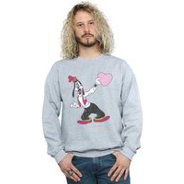 Goofy Love Heart Sweatshirt - Grey - XL