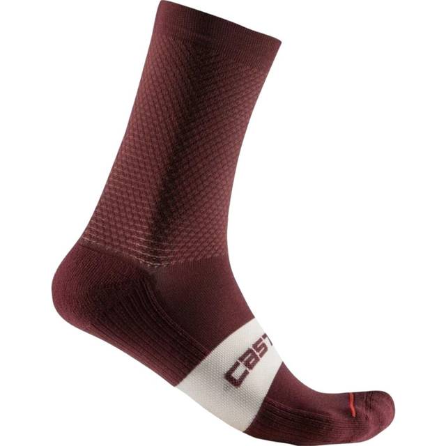 Castelli Espresso 15 Sock - Cykelstrumpor Deep Bordeaux S/M (36 - 39)