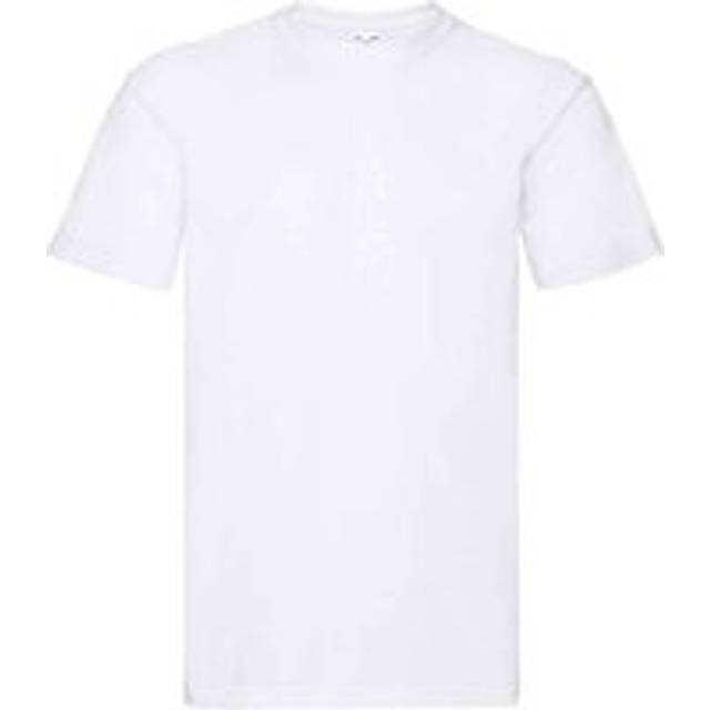 Fruit of the Loom Unisex Adult Super Premium Plain T-Shirt XL vit