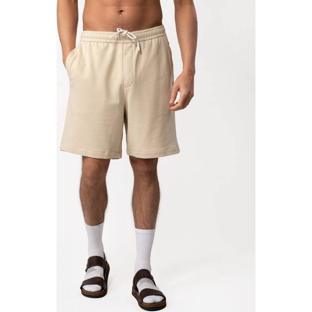 Armani Exchange Mens Milano Edition French Terry Shorts - Beige - Size Large