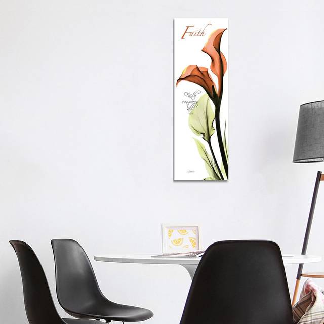Calla Lily Faith - Wrapped Canvas Panoramic Painting (121.92 cm H x 40.64 cm W x 3.175 cm D)