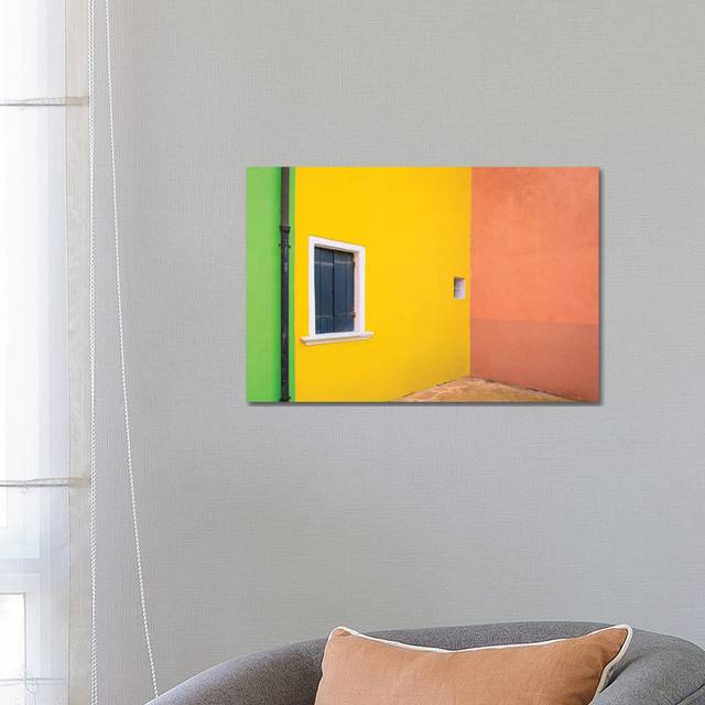 Italy, Burano. Colourful House Walls. by Jaynes Gallery - Wrapped Canvas Art Prints (66.04 cm H x 45.72 cm W)