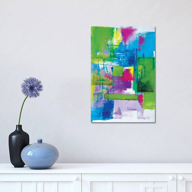 Pink Ice Creame by Sasha Robinson - Painting on Canvas - Wrapped Canvas (30.48 cm H x 45.72 cm W)