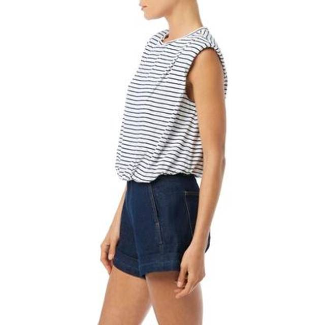 The Arden Sleeveless Stripe Tee - Breton Stripe - X-Small