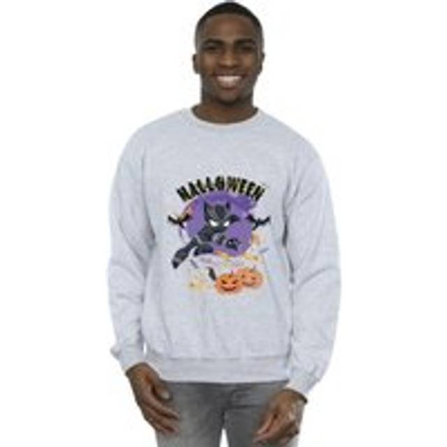 Marvel Mens Black Panther Halloween Sweatshirt XXL grey