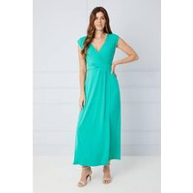 Womens Occasion Premium Jersey Maxi Dress - Turquoise - 12