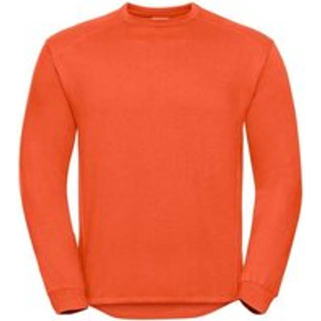 (M, Orange) Russell Mens Spotshield Heavy Duty Crew Neck Sweatshirt