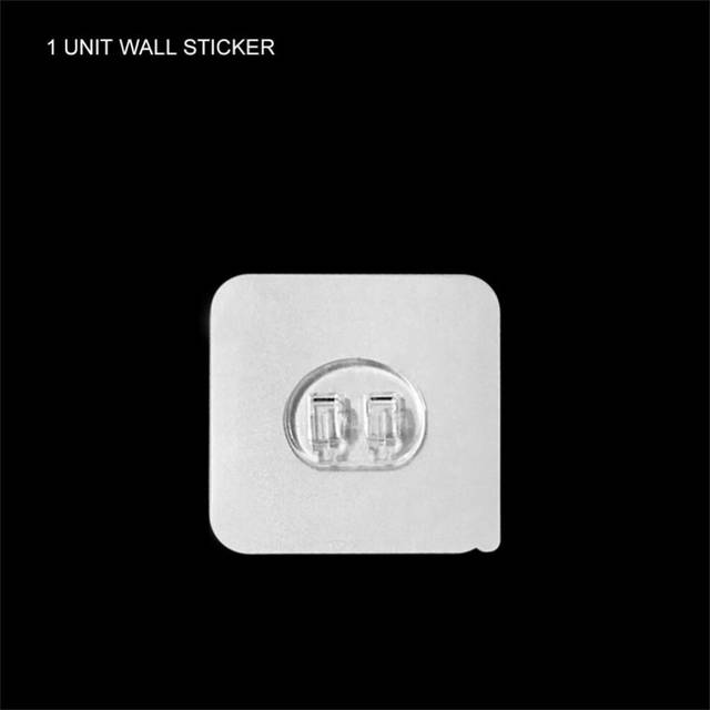 (a-1pcs sticker M) Practical Bathroom Towel Hook New Punch-free Kitchen Storage Hooks Self-adhesive Viscose Hooks Wall Hook Stainless Steel