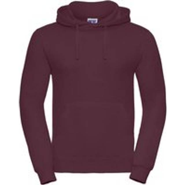 (XXL, Burgundy) Russell Mens Plain Hoodie