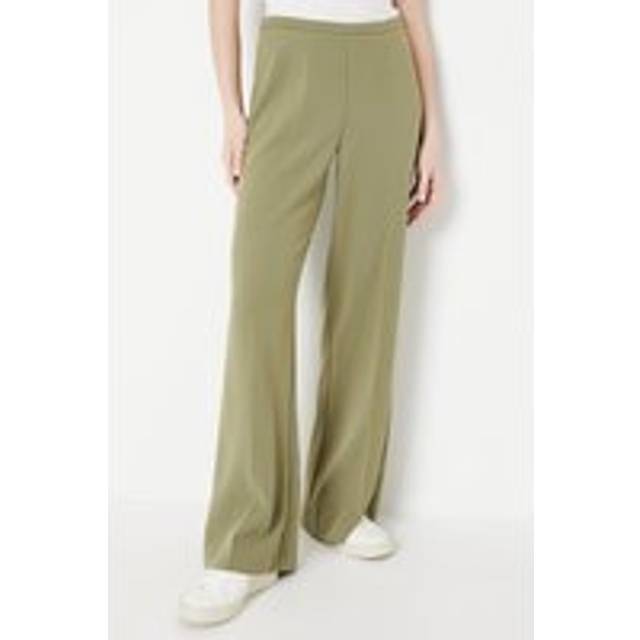 Oasis Khaki Trousers Womens Smart Trousers