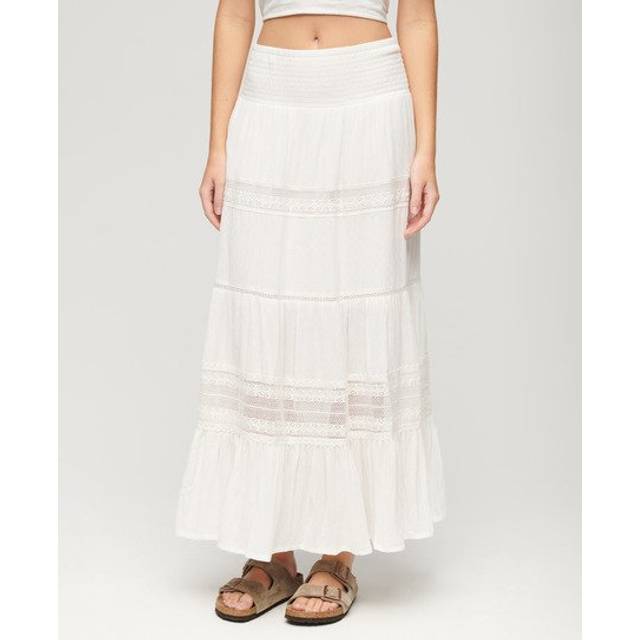 Superdry Ibiza Maxi Skirt, Off White