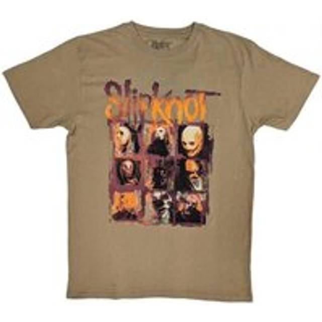 The End, So Far Grid Photos Back Print T-Shirt - Tan