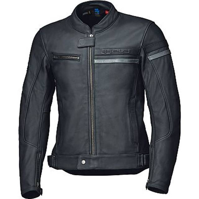 Held Midway Ladies Motorcycle Leather Jacket, black-grey, Size 46 for Women