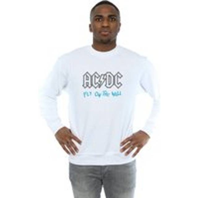 AC/DC Mens Fly On The Wall Outline Sweatshirt XXL white