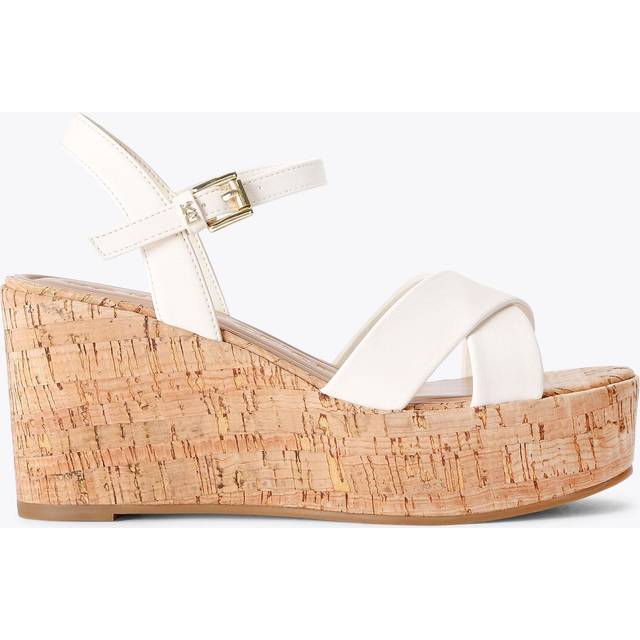 KG Kurt Geiger Rosalyn Wedge Heel Espadrille Sandals, Natural Putty