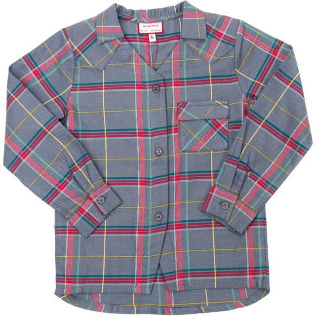 Long-sleeved shirt with lapel collar 17I07102 for boys 10/11 AÑOS multicolour