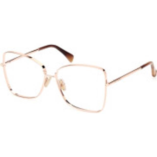 Max Mara Kvinna MM5140 028 Optiska bågar Metall Guld Pilot Normal