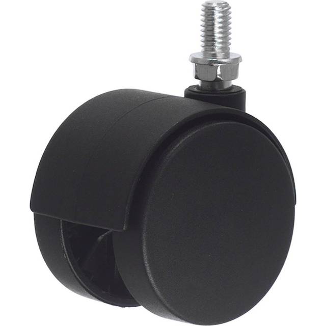 Millers MÖBELHJUL MED TAPP SVART 50MM