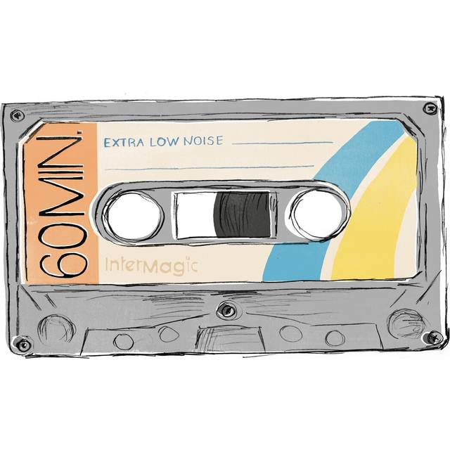 Mix Tape IV by June Erica Vess - Wrapped Canvas Painting (30cm H x 46cm W)