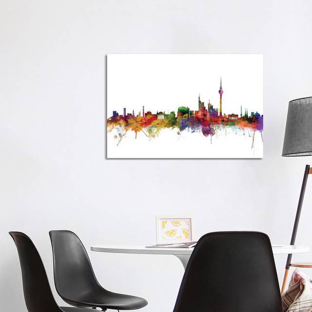 Berlin, Germany Skyline by Michael Tompsett - Wrapped Canvas Art Prints (101.6 cm H x 66.04 cm W x 3.175 cm D)