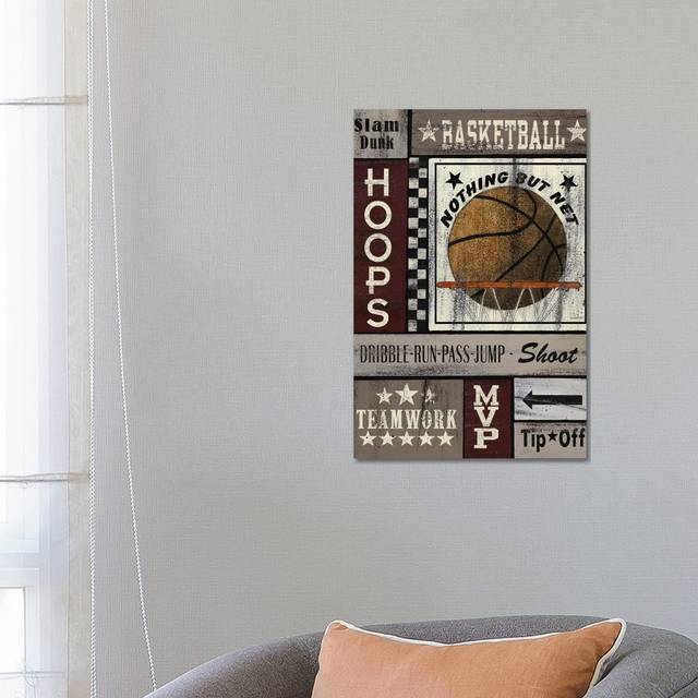 Basketball Hoops by Linda Spivey - Wrapped Canvas Art Prints (66.04 cm H  x 45.72 cm W)