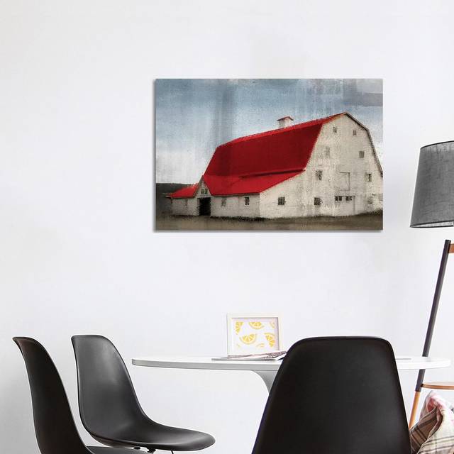 Red Roof Barn by Kimberly Allen - Wrapped Canvas Art Prints (66.04cm H x 101.6cm W)