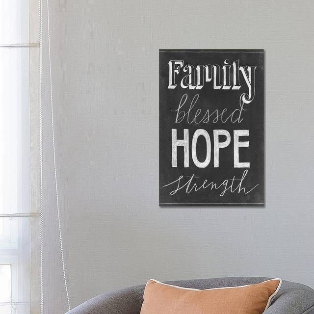 Chalkboard Faith IV by Grace Popp - Wrapped Canvas Painting (66.04 cm H x 45.72 cm W x 3.175 cm D)