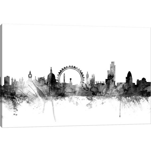 London, England in Black and White I by Michael Tompsett - Wrapped Canvas Art Prints (30.48cm H x 45.72cm W x 1.91cm D)