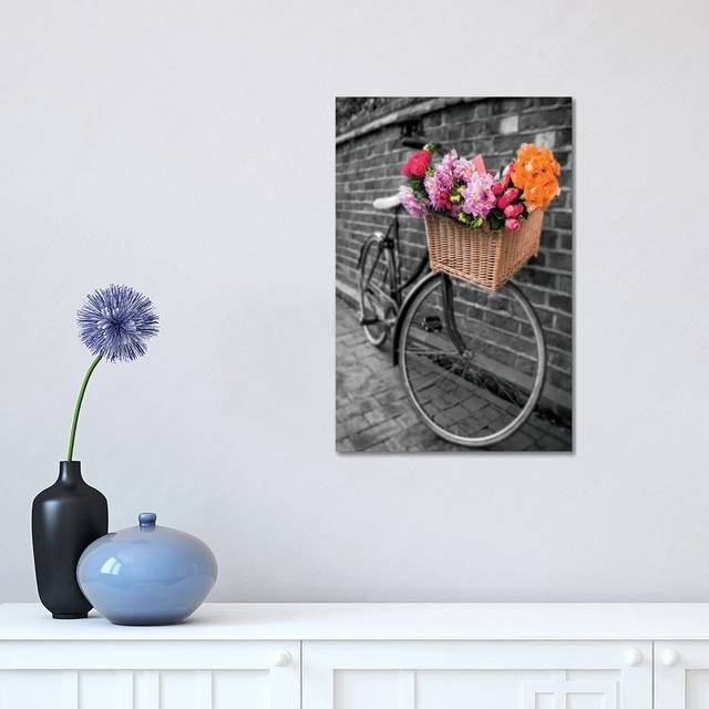 Basket Of Flowers II by - Wrapped Canvas Photograph (30.48 cm H x 45.72 cm W)