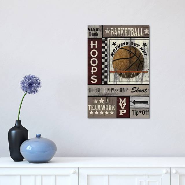 Basketball Hoops by Linda Spivey - Wrapped Canvas Art Prints (45.72 cm H  x 30.48 cm W)